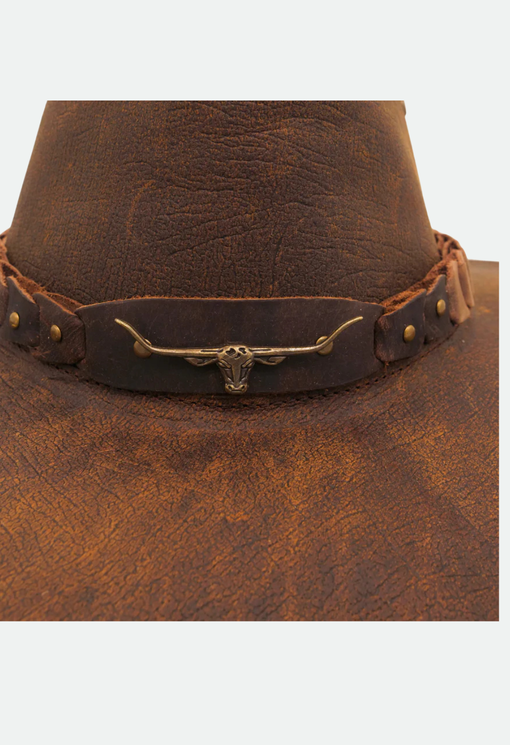 Kakadu Brumby Shapeable Leather Hat - Bark