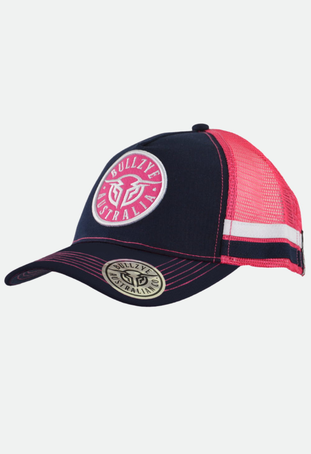 Bullzye Ladies Racer Cap (Navy/Pink) - Clearance
