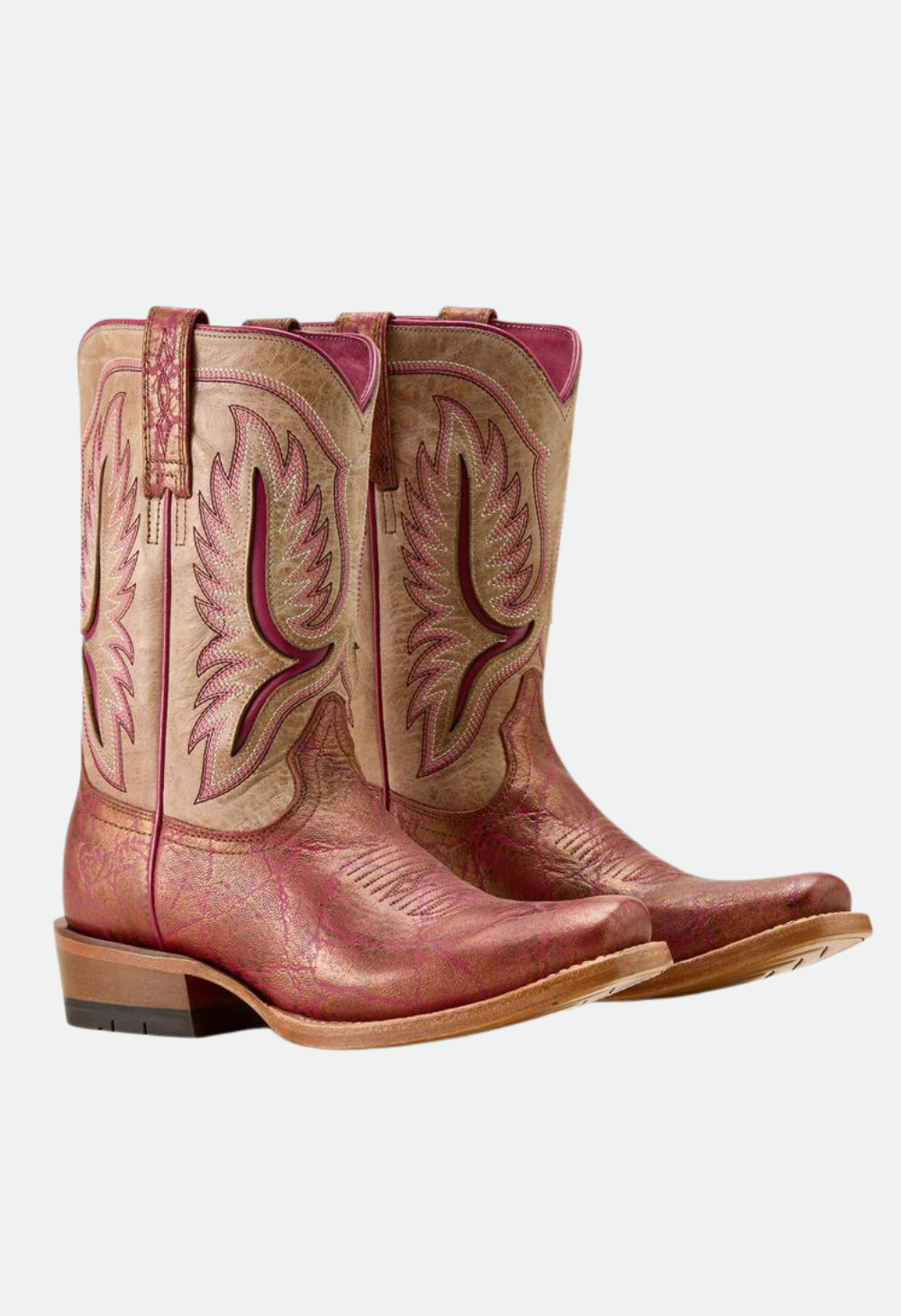 Ariat Women's Futurity Colt Narrow Cutter Toe Western Boot - PINKADELIC ELEPHANT PRINT|VINTAGE STONE