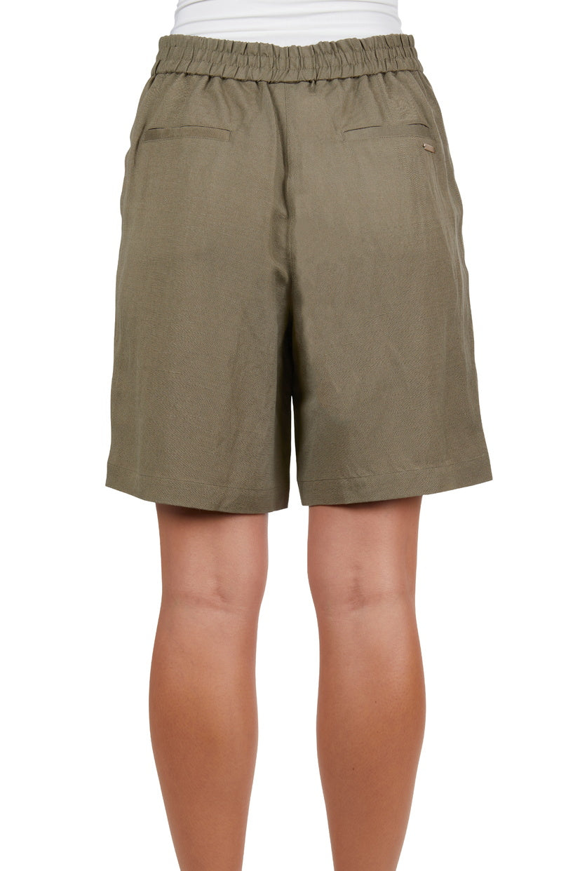 THOMAS COOK WOMENS ISABEL LINEN SHORT (KHAKI)