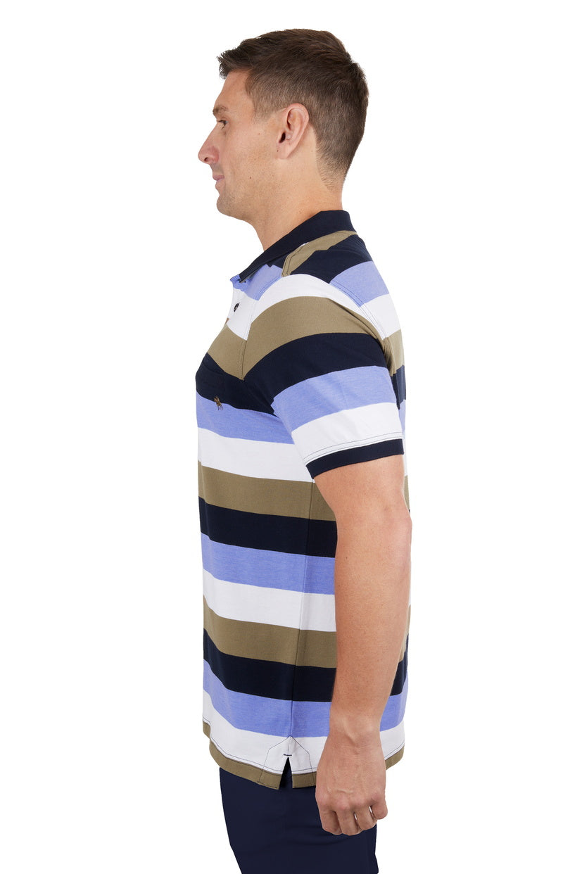 THOMAS COOK MENS JAY S/S POLO (NAVY/TAN)
