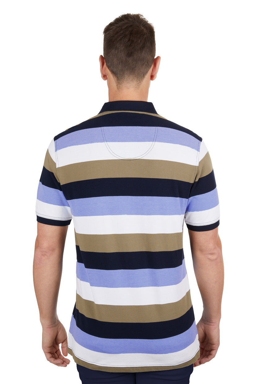 THOMAS COOK MENS JAY S/S POLO (NAVY/TAN)