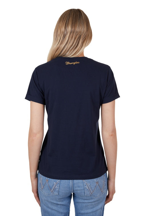WRANGLER WOMENS DONNA S/S TEE (NAVY)
