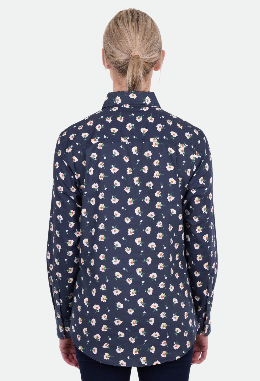 Hard Slog Women’s Joanna Half Placket Long Sleeve Shirt - Navy