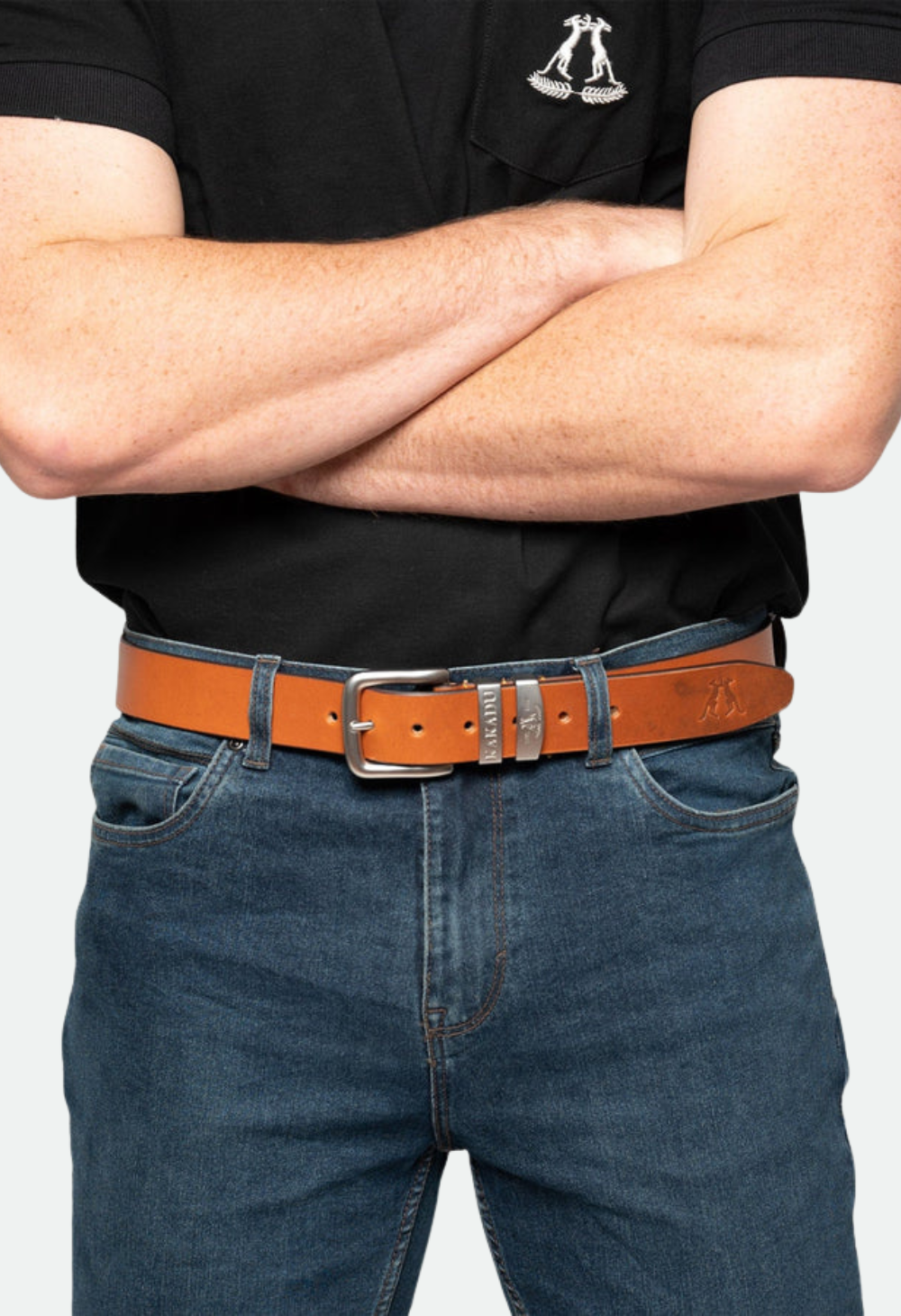 Kakadu Ironbark Belt Double Keeper - Tan