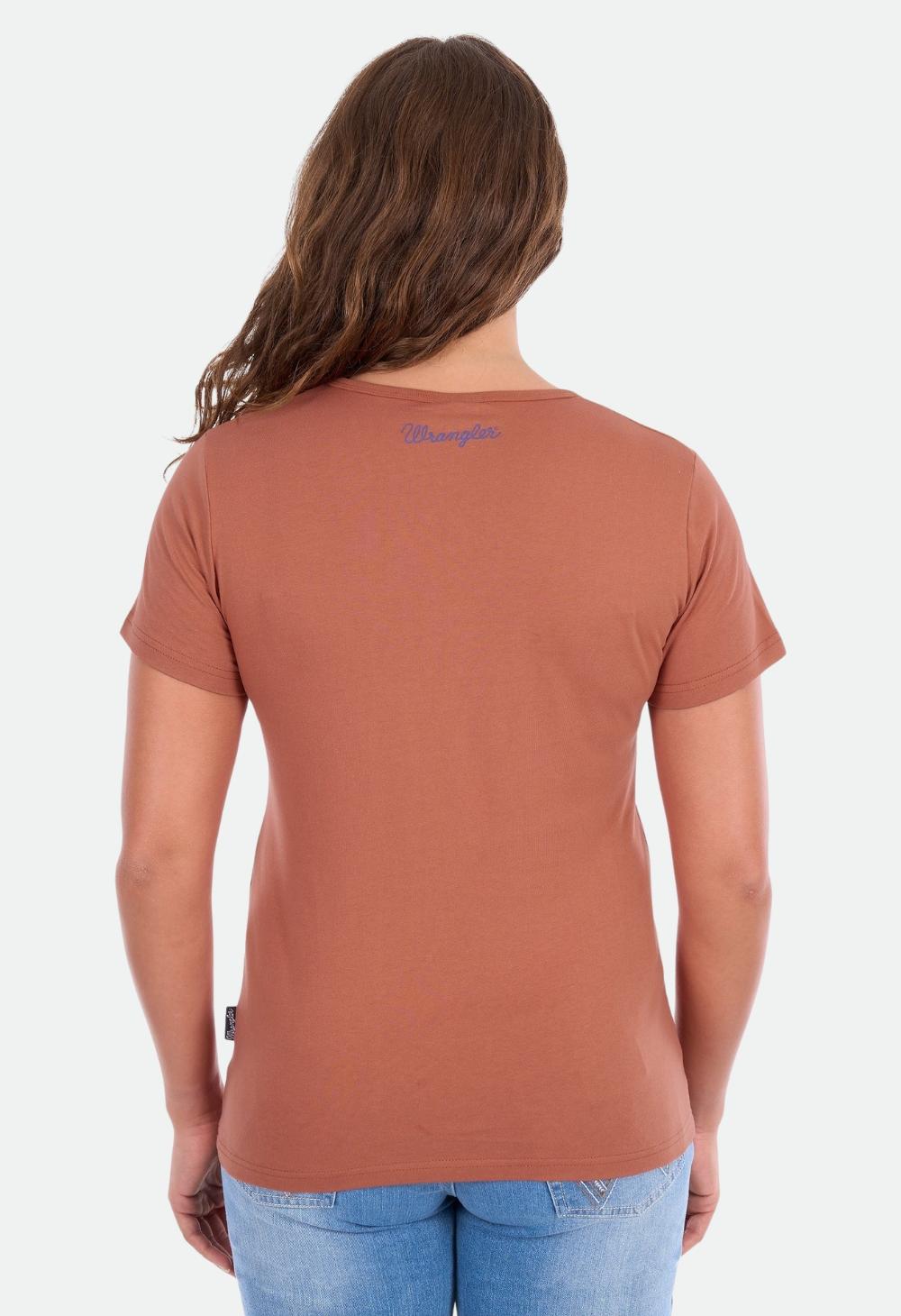 Wrangler Women's Adele Short Sleeve Tee – Copper