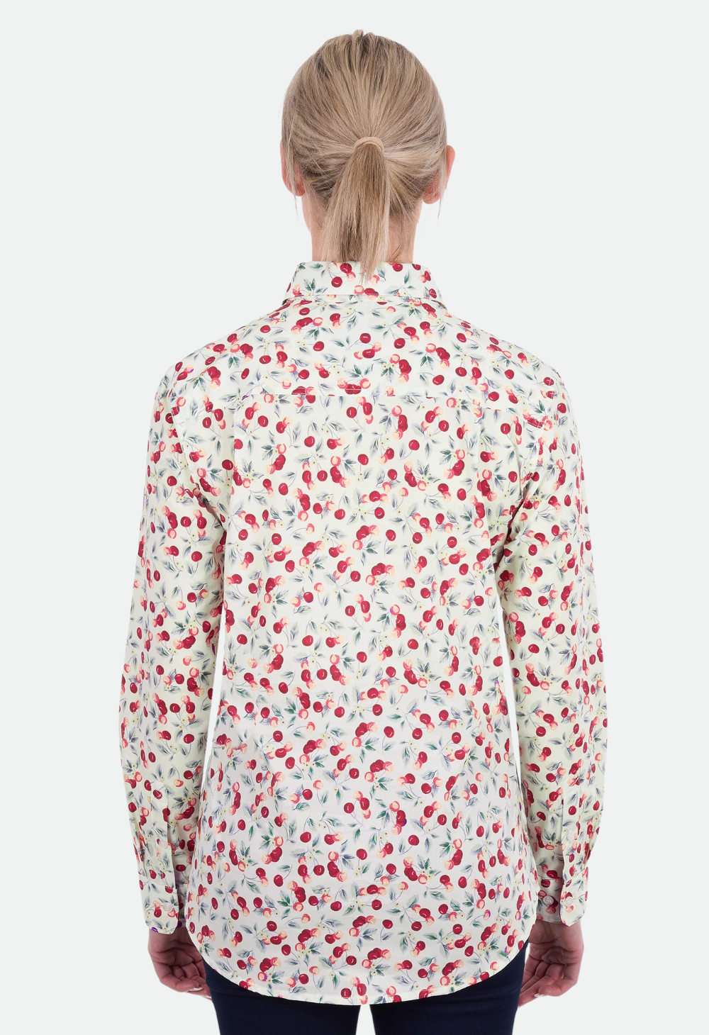 Hard Slog Women’s Clair Half Placket Long Sleeve Shirt - Red