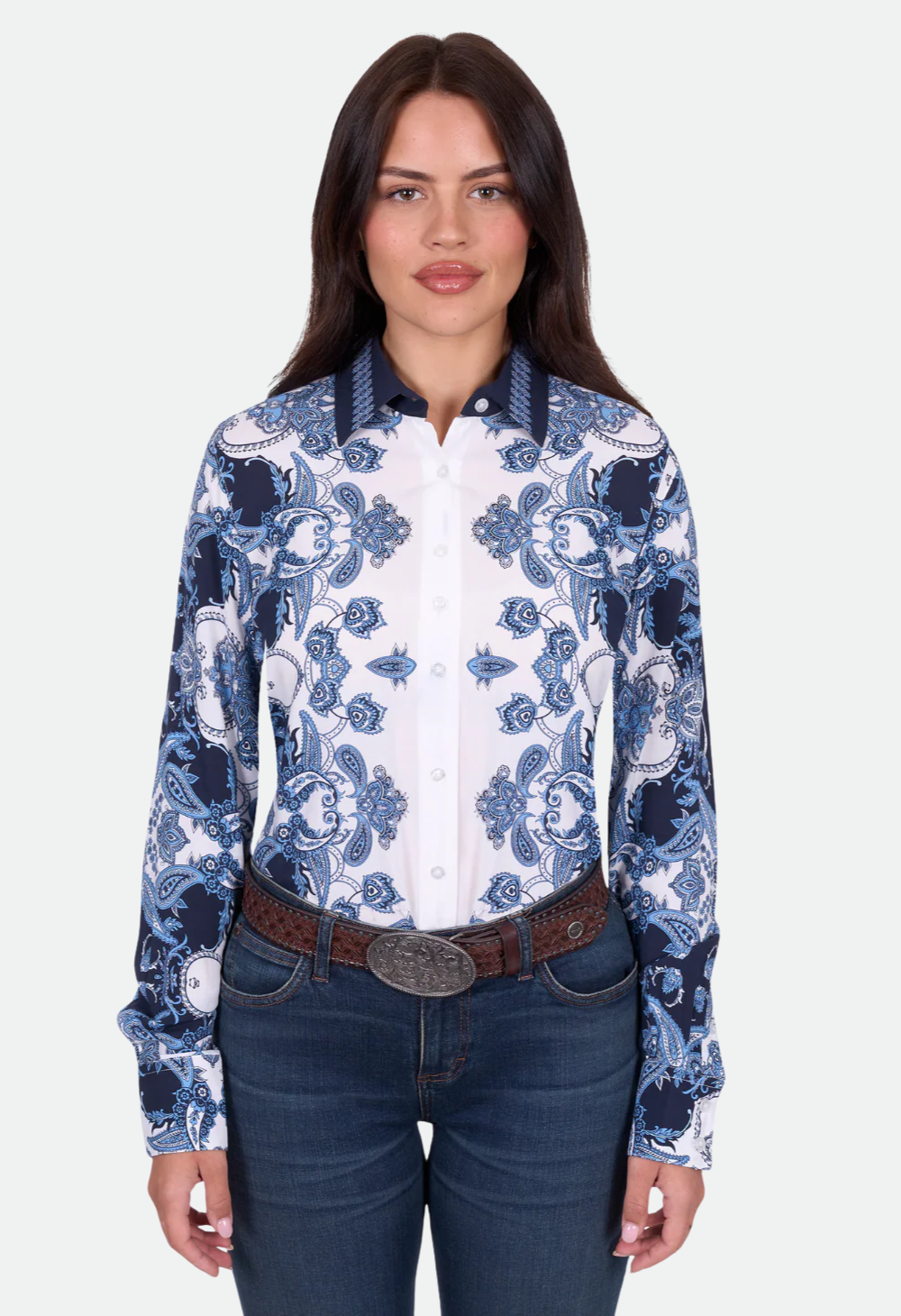 Wrangler Women's LINDA LS Shirt - Blue