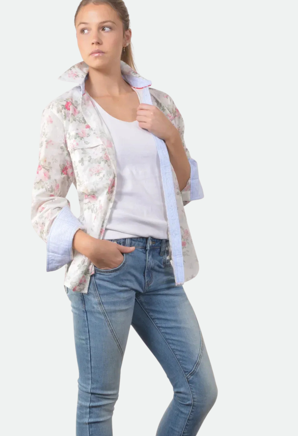 Bullrush Women's Sunday Station Shirt - Rose