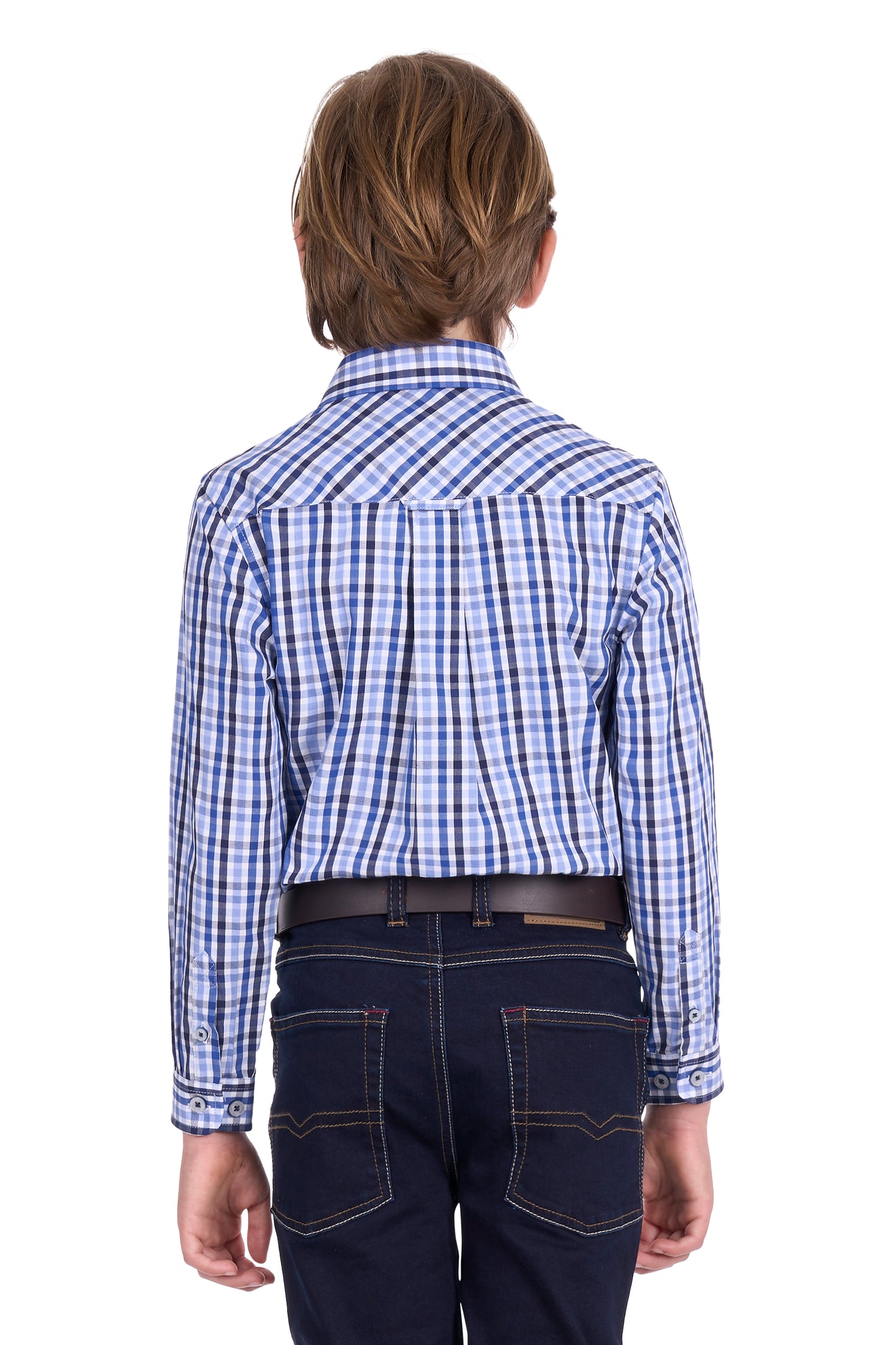 Thomas Cook Boy’s Andrew Check 1-Pocket Long Sleeve Shirt