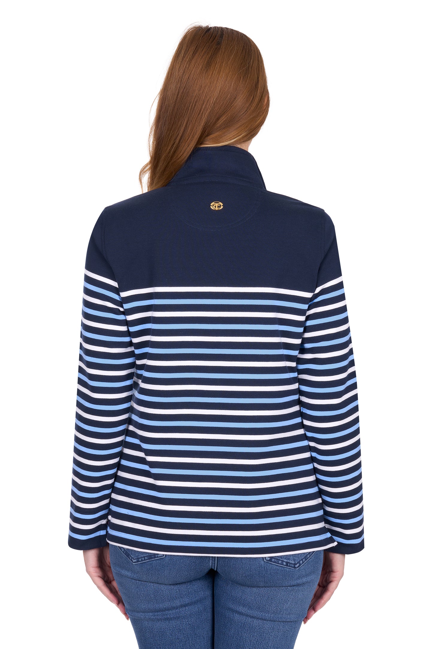 Thomas Cook Women's Lexi 1/4 Zip Stripe Rugby