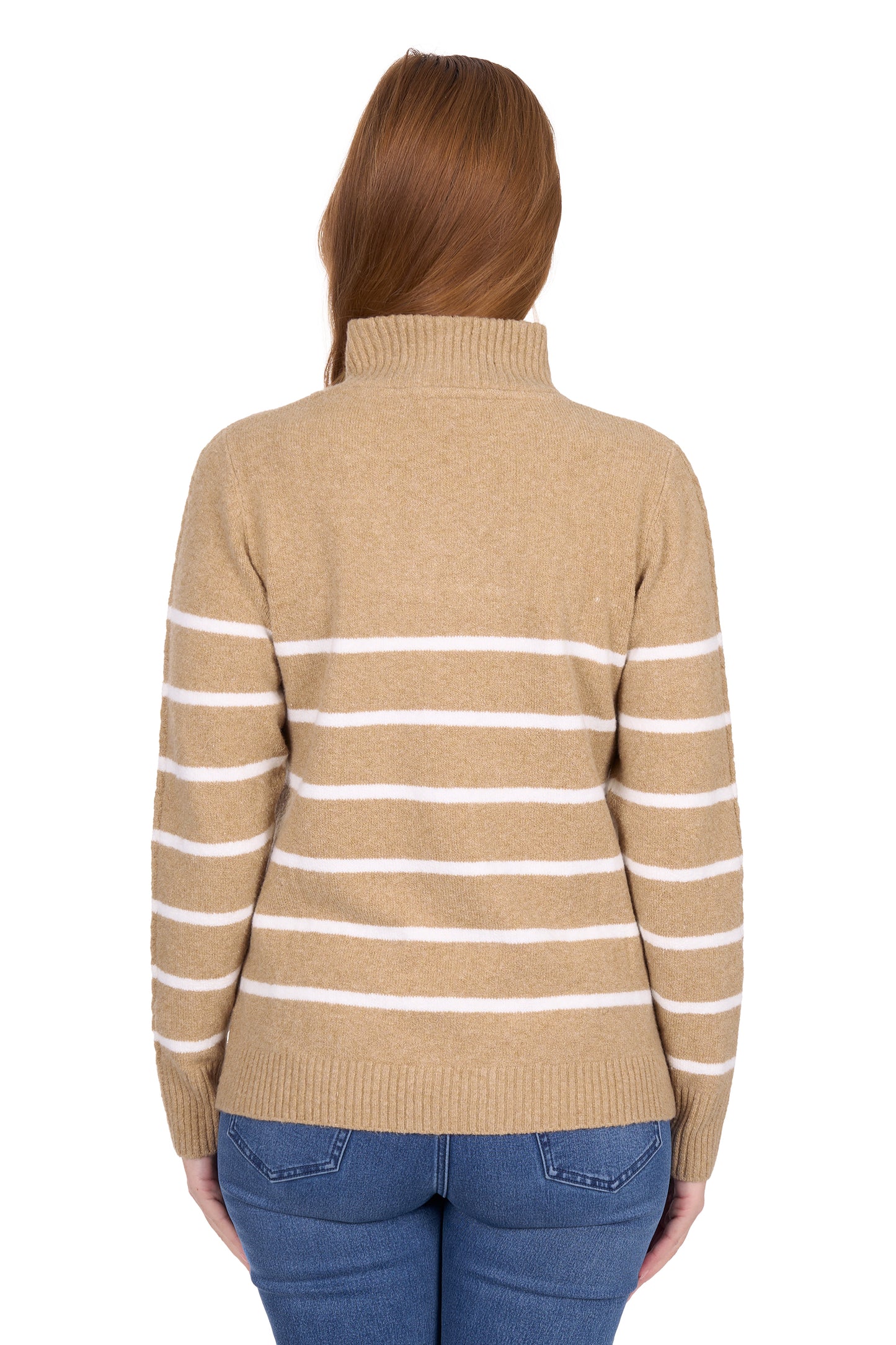 Thomas Cook Women’s Luna 1/4 Zip Stripe Knit Jumper