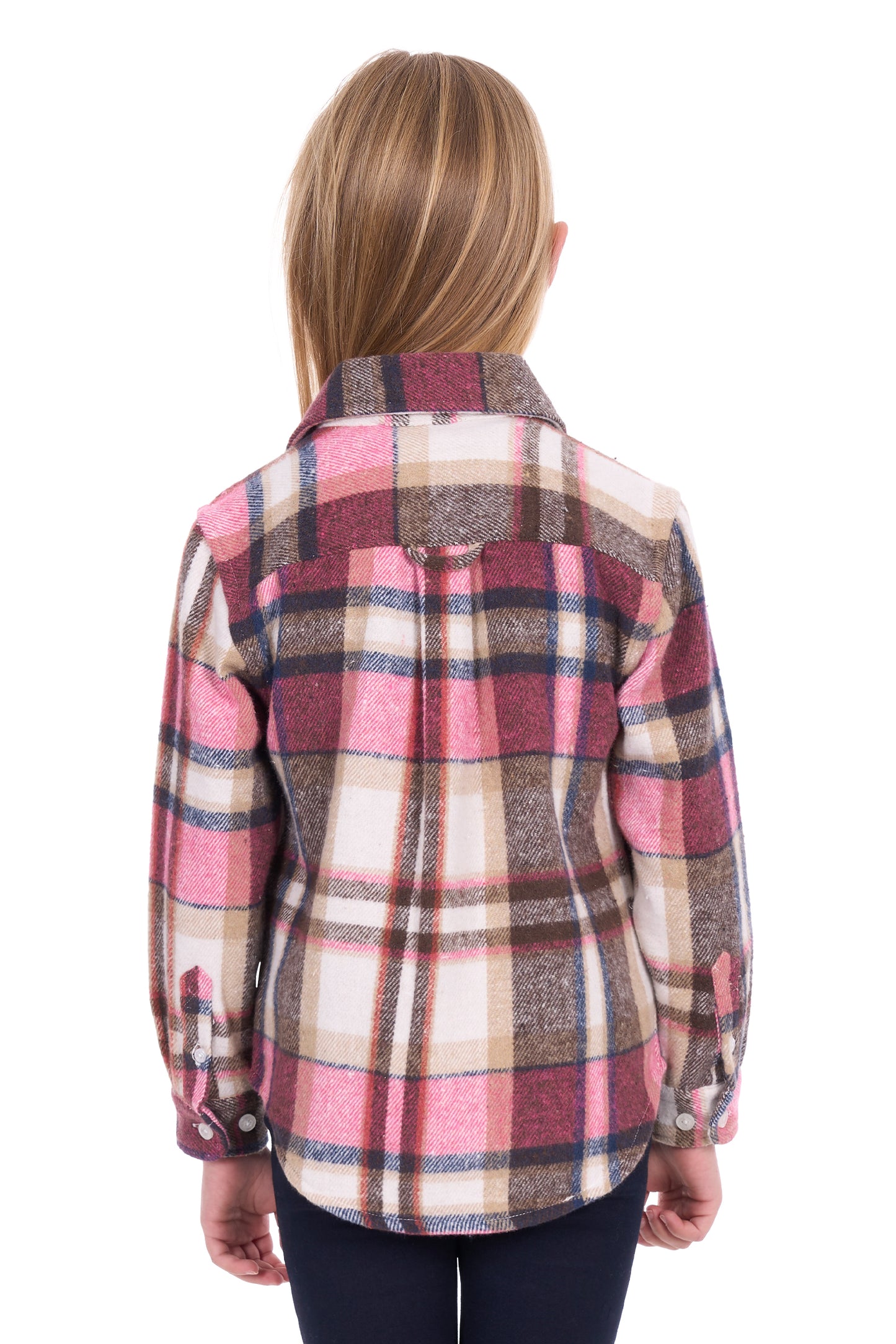 Hard Slog Kid’s Ori Thermal Long Sleeve Shirt – Pink/Tan