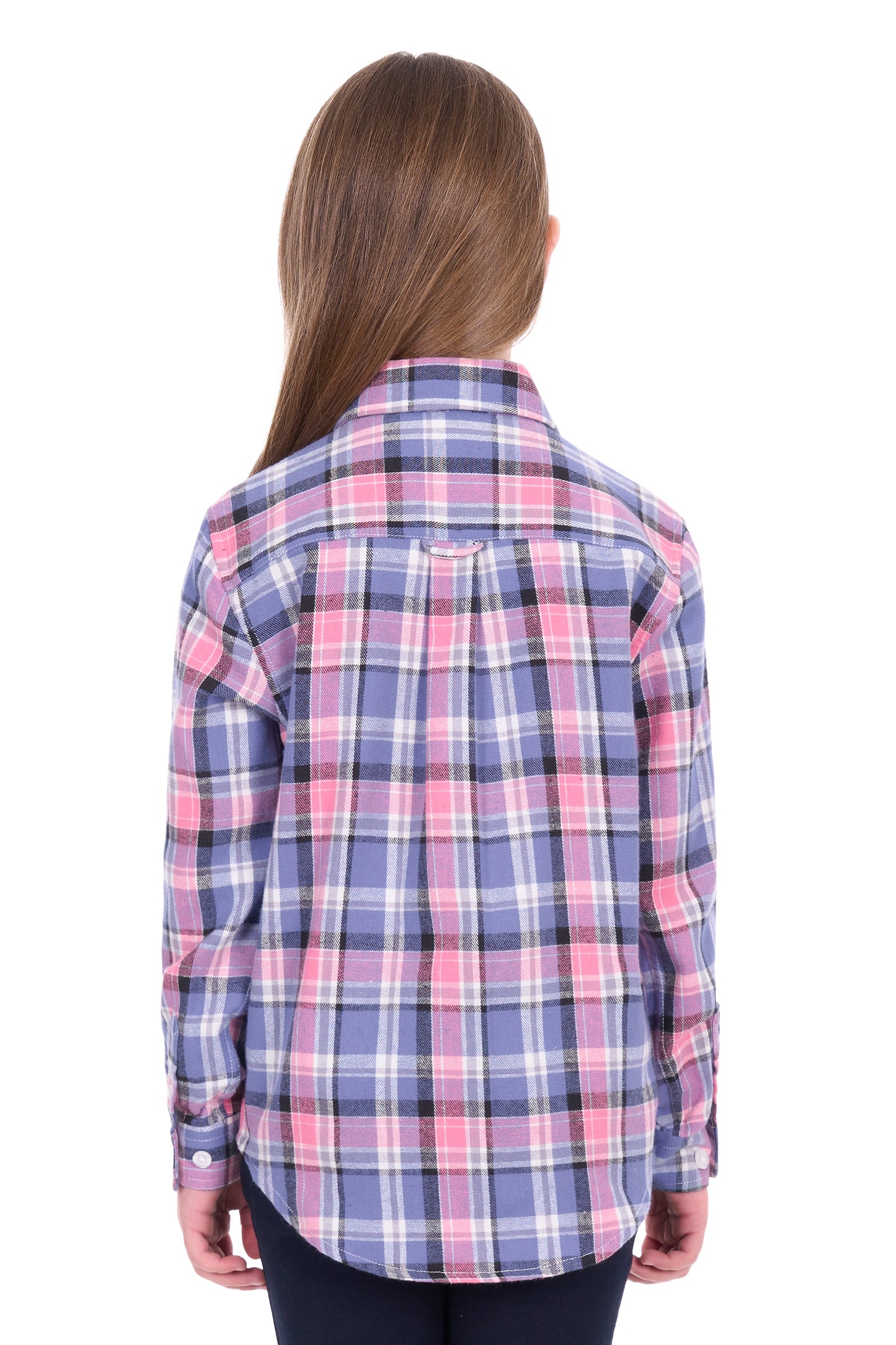 Dux Bak Girl’s Millie Thermal Long Sleeve Shirt - Pink/Purple