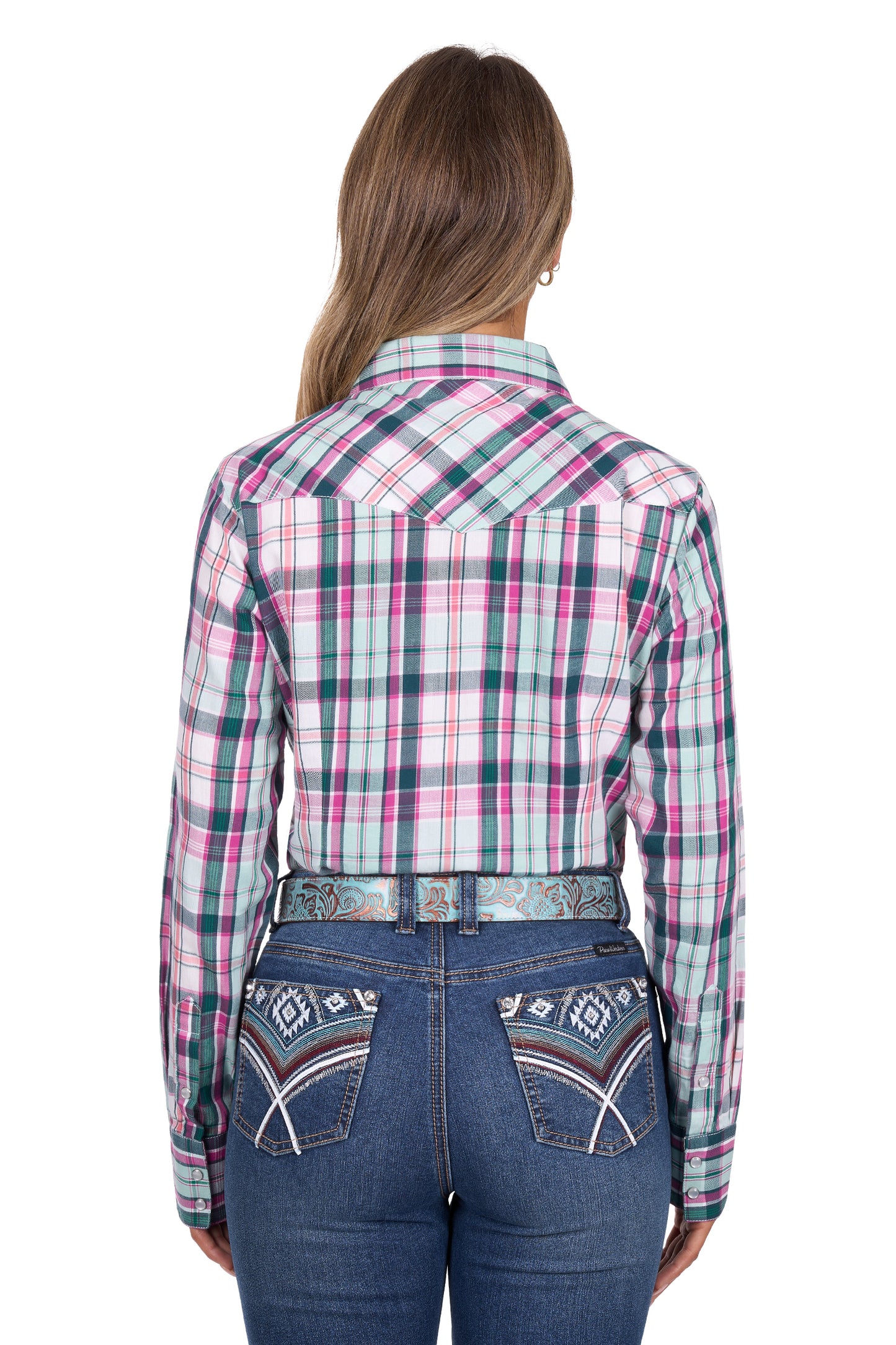 Pure Western Women’s Nicola Check Western Long Sleeve Shirt