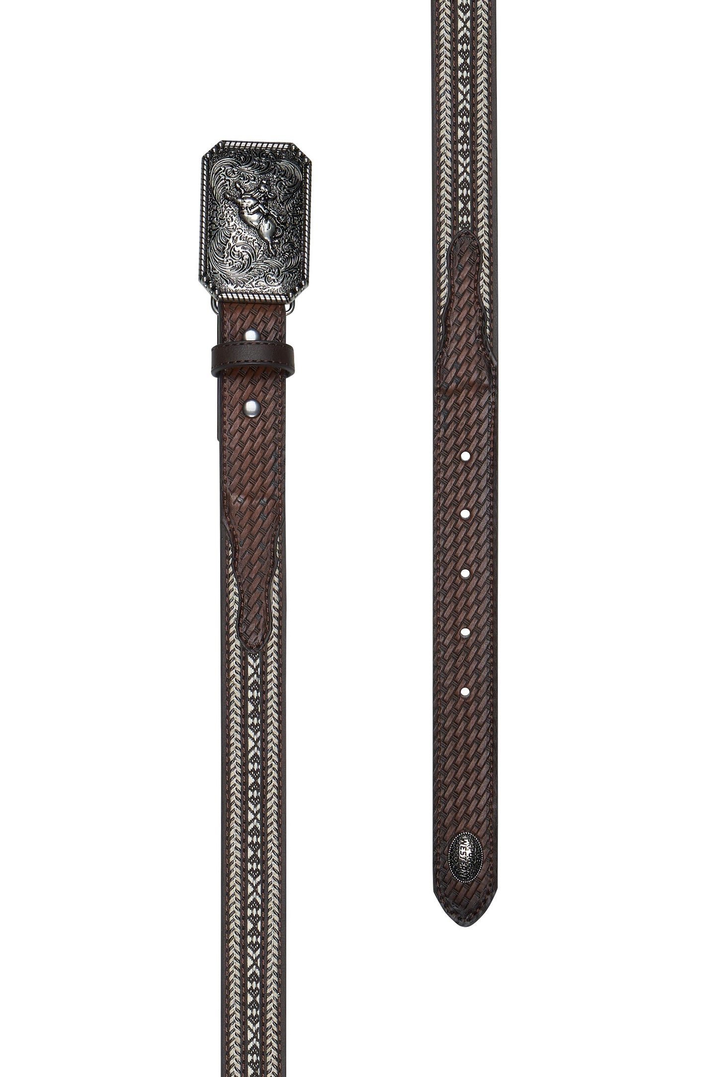 Pure Western Kid’s Reid Belt - Dark Tan