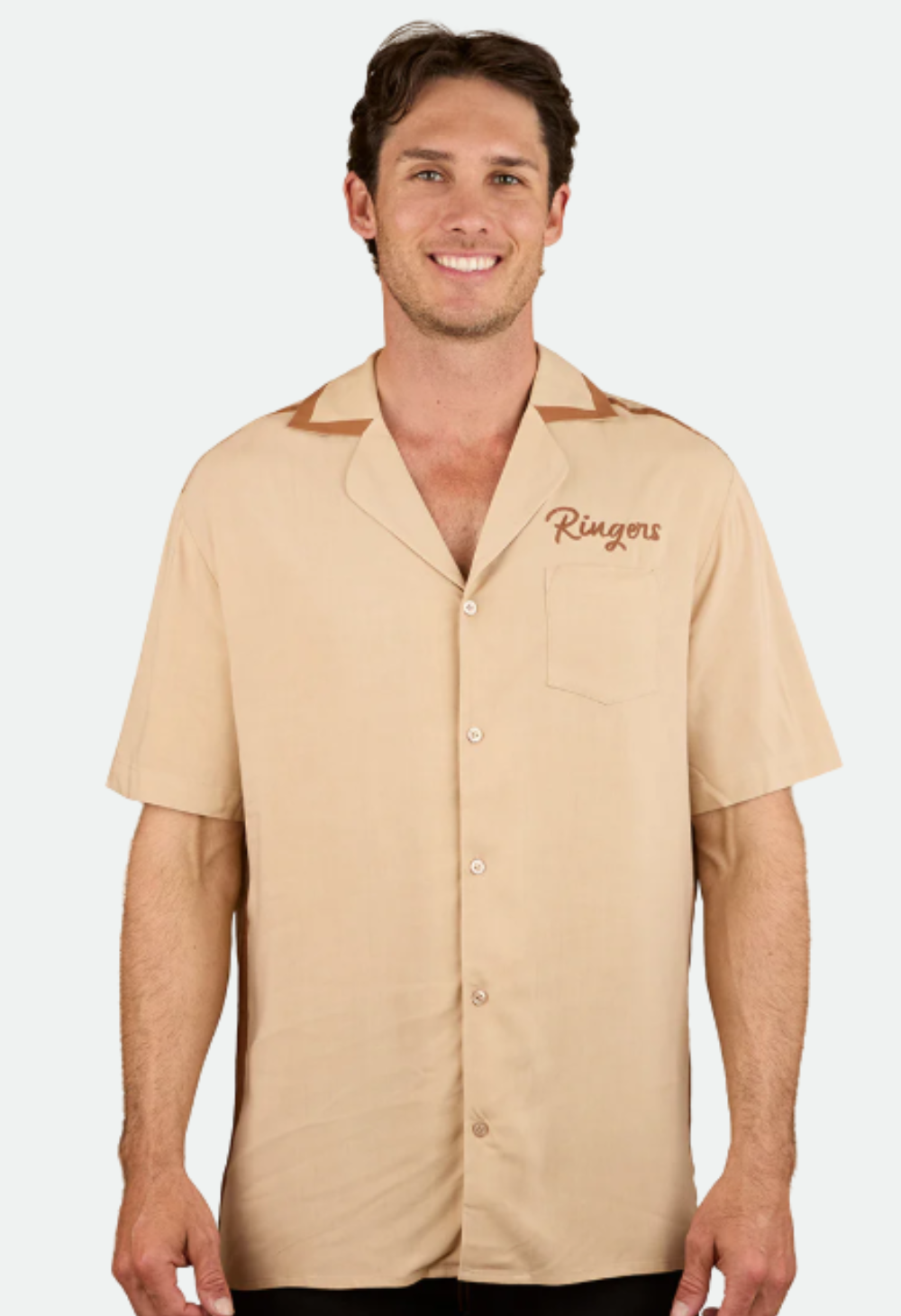 Ringers Western Carter Mens Pub Shirt - Dark Sand