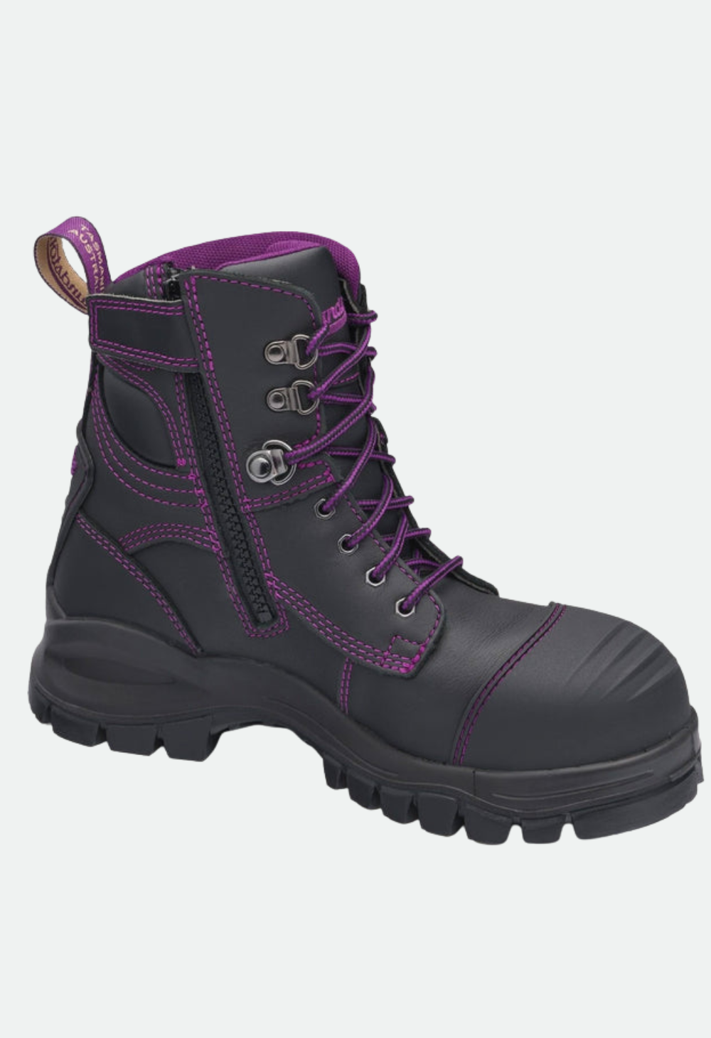 Blundstone 897 Womens PUR Safety 150mm Zip Lace Up Boot