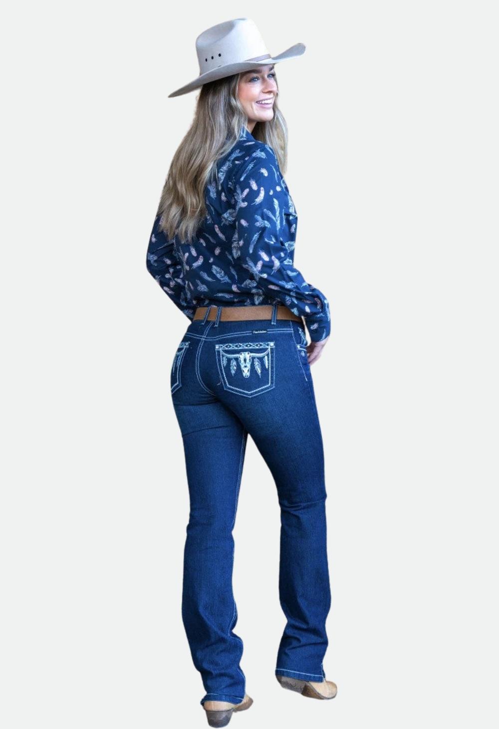 Pure Western Women's Raina Straight Leg Jean 34Leg