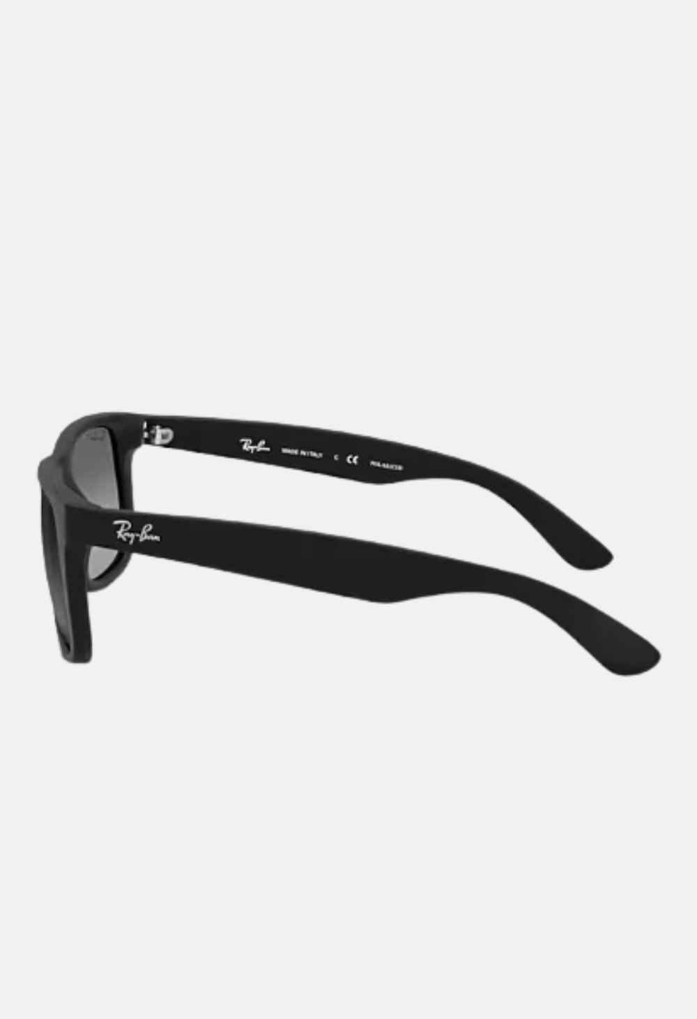 Ray-Ban Justin Rubber Black W/Light Grey Gradient Grey