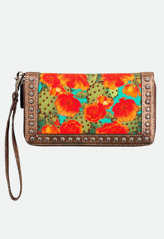 Ariat Clutch Wallet Prickly Pear Cactus