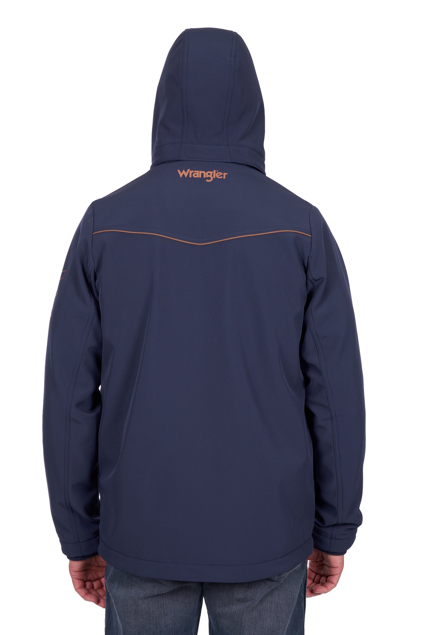 Wrangler Men’s Cade Logo Softshell Jacket - Navy