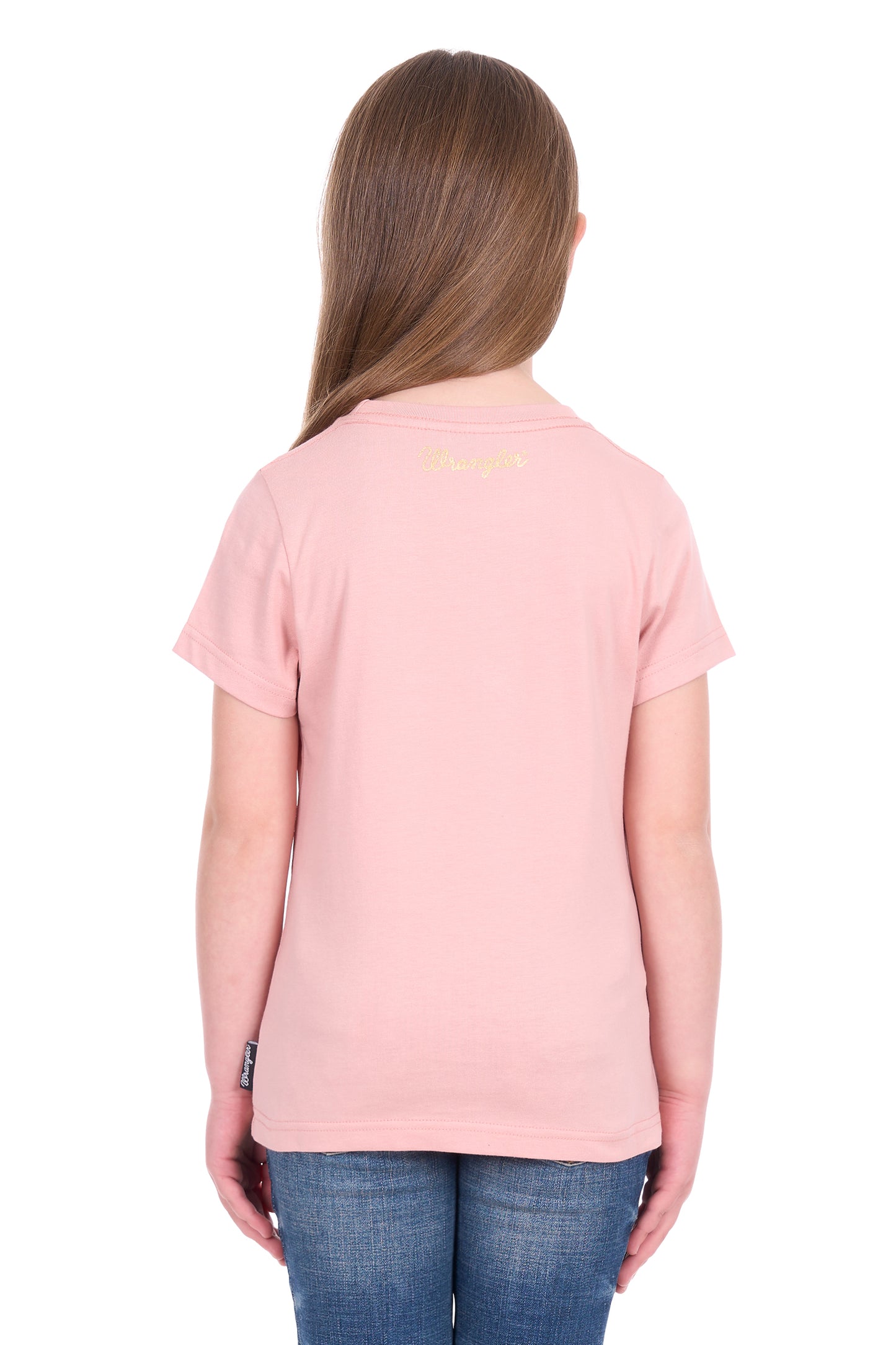Wrangler Girl’s Adriana Short Sleeve Tee - Rose
