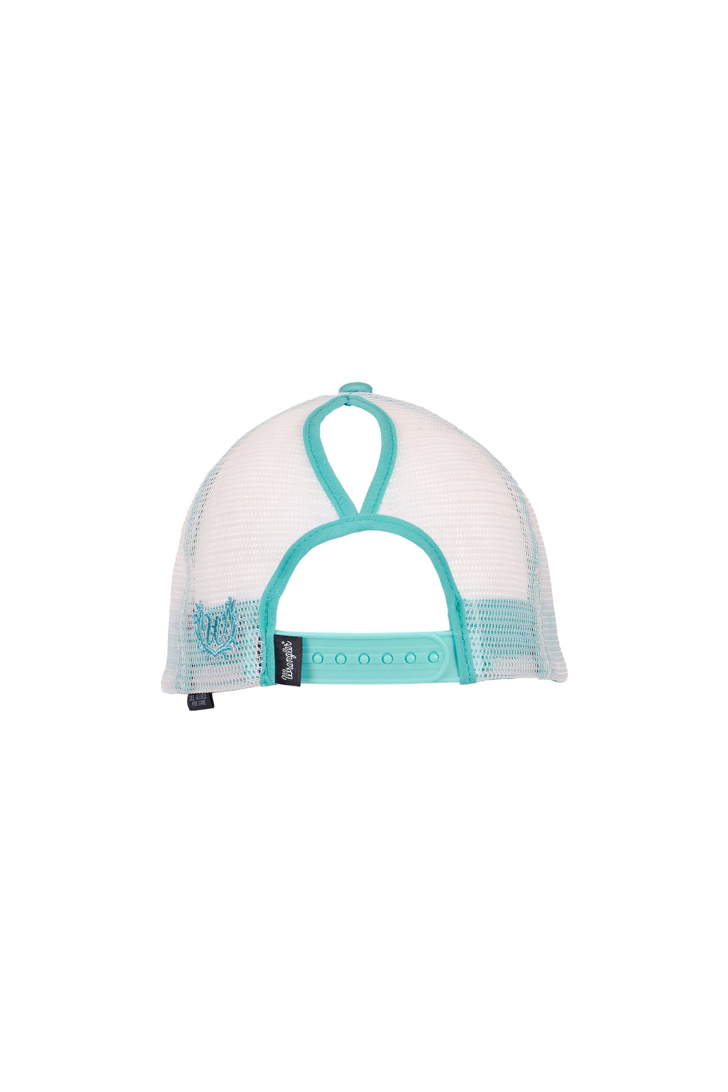 Wrangler Stevie High Profile Ponytail Trucker Cap - Aqua