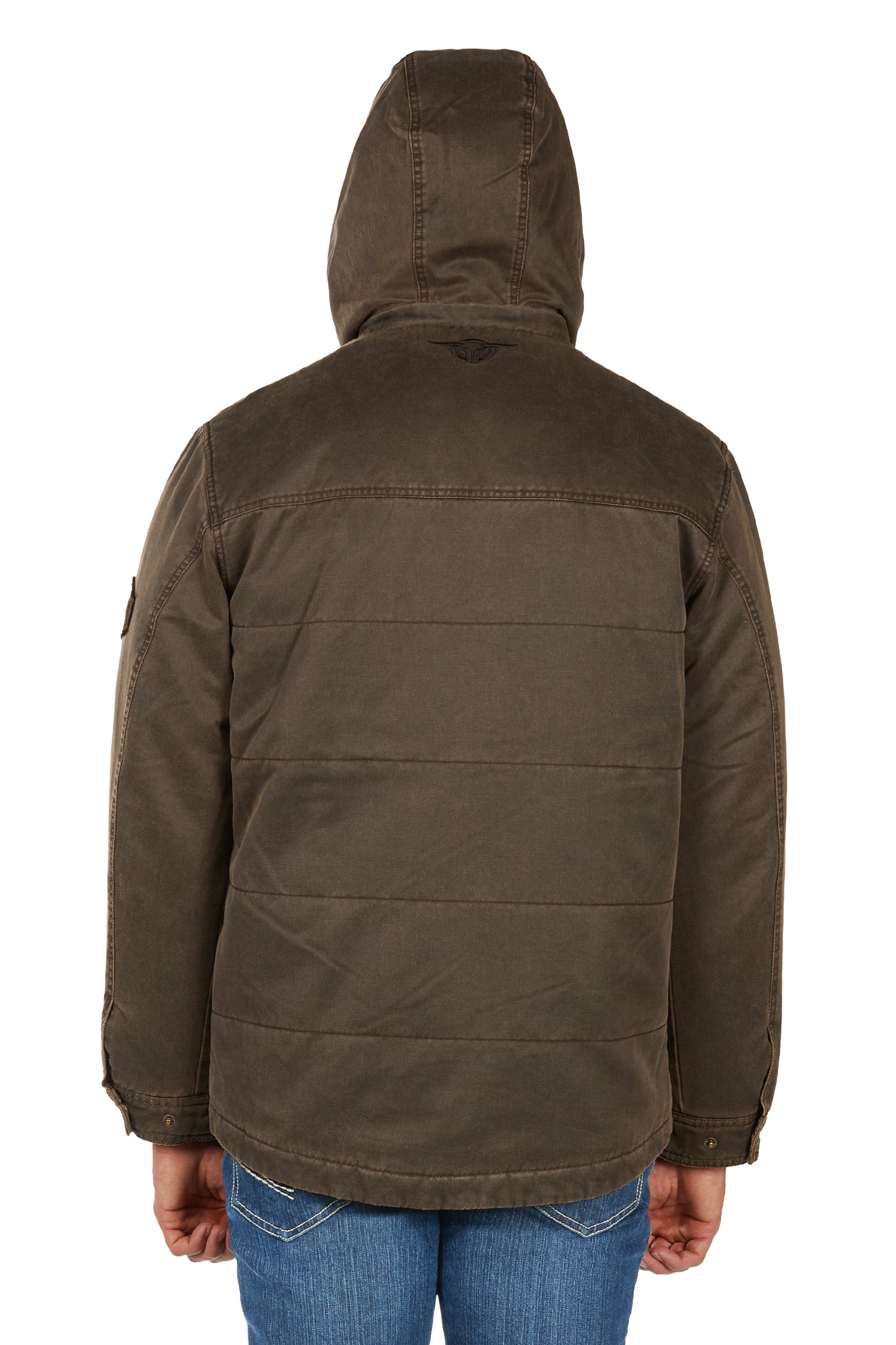 Bullzye Men’s Canon Faux Oilskin Jacket