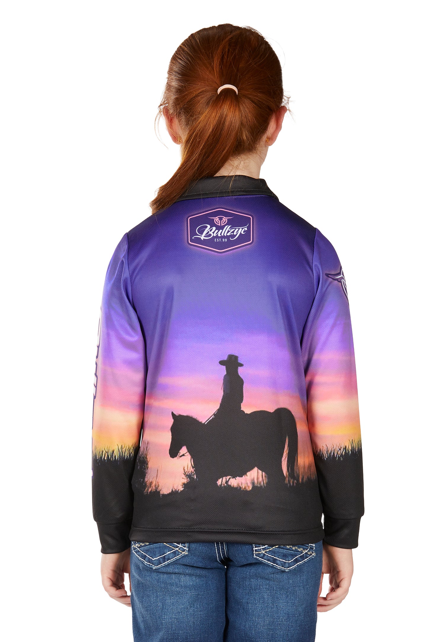Bullzye Girl’s Sunset Long Sleeve Tee