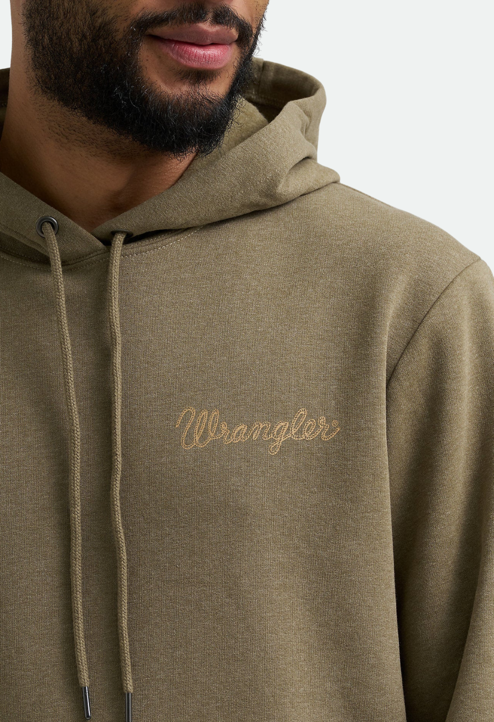 Wrangler Men's Rope Logo Hoodie - Burnt Olive