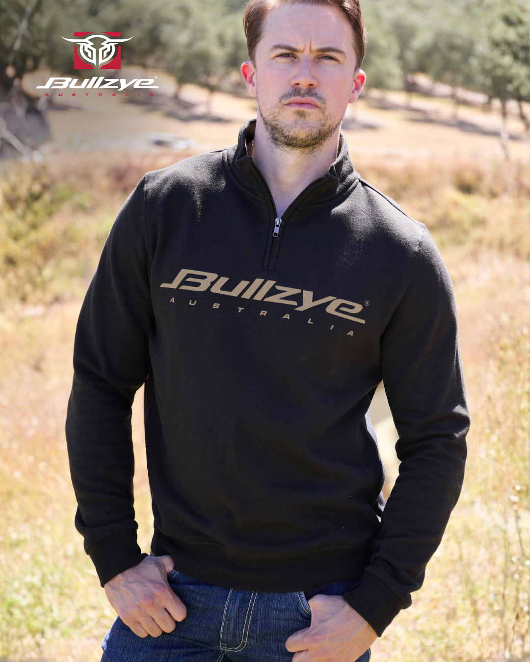 Bullzye Men’s BZ Logo 1/4 Zip Pullover
