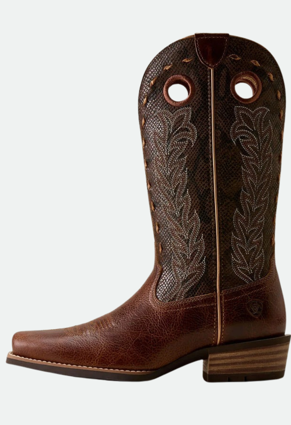 Ariat Women's Lucera Narrow Cutter Toe Western Boot - Deepest Tan|Chocolate Snake Print