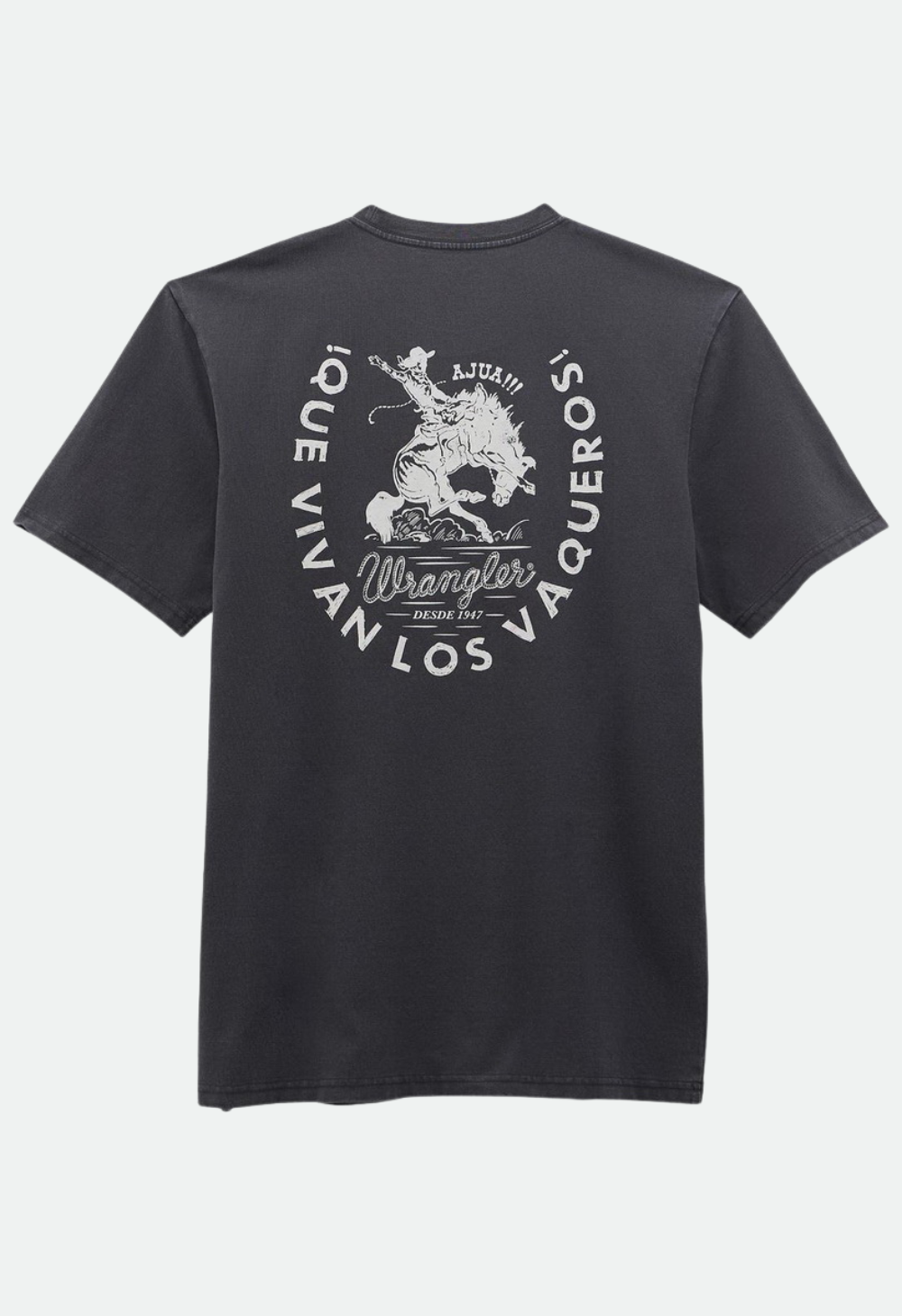 Wrangler Men's Short Sleeve T-Shirt - Regular Fit - CharcoalAsphalt