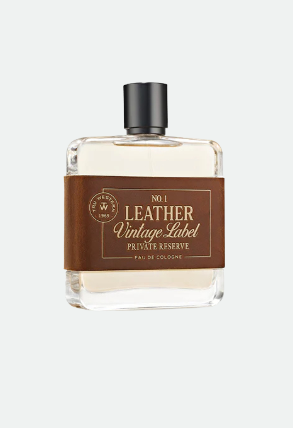 Tru Western Men's No. 1 Leather Vintage Label Private Reserve Cologne
