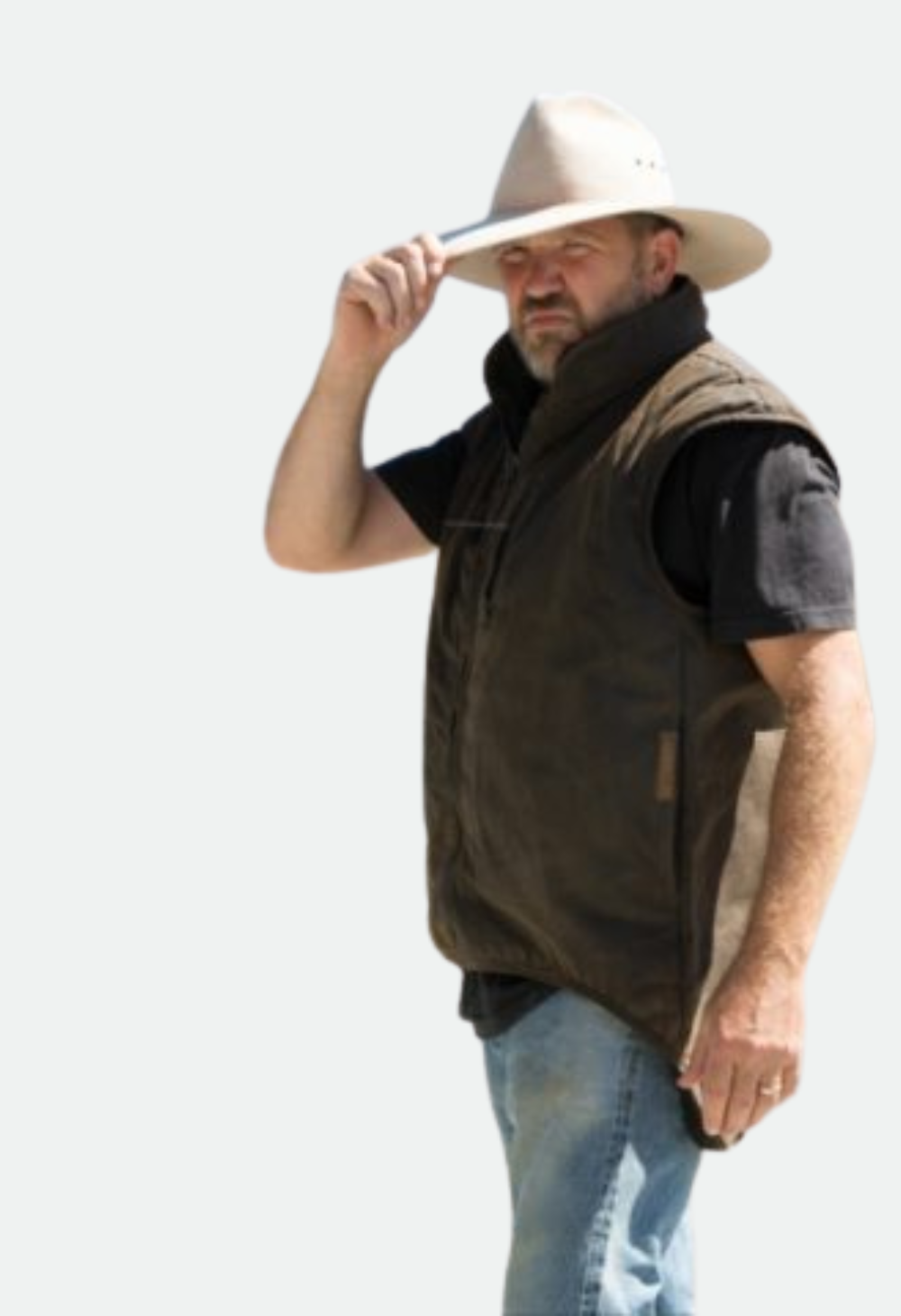 Styx Mill Brown Wool Lined Vest