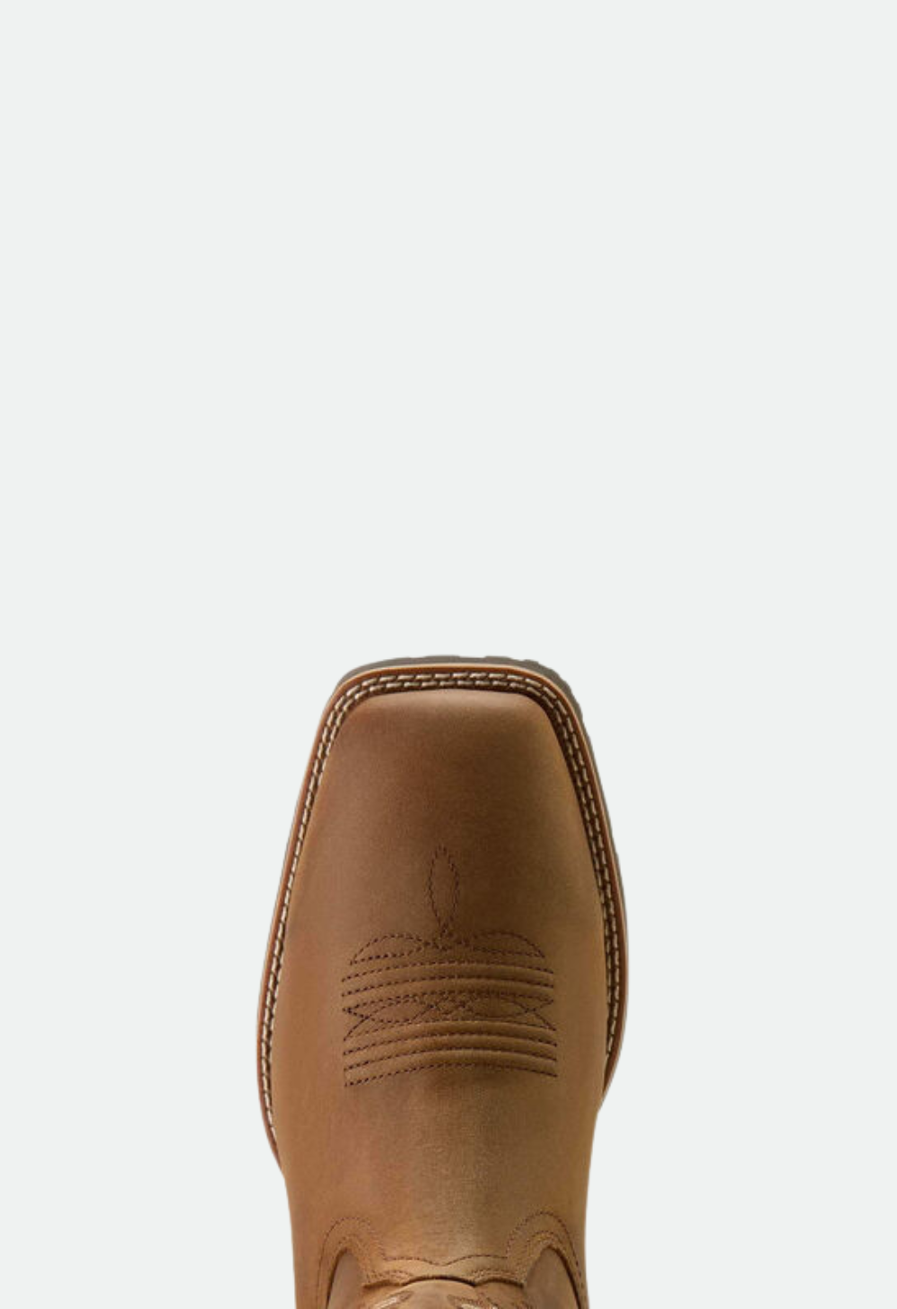 Ariat Men's Hybrid Ranchway Waterproof Wide Square Toe Cowboy Boot - Distressed Brown