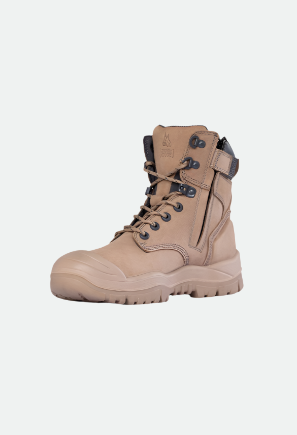 MONGREL HIGH LEG ZIPSIDER BOOT W/ SCUFF CAP STONE