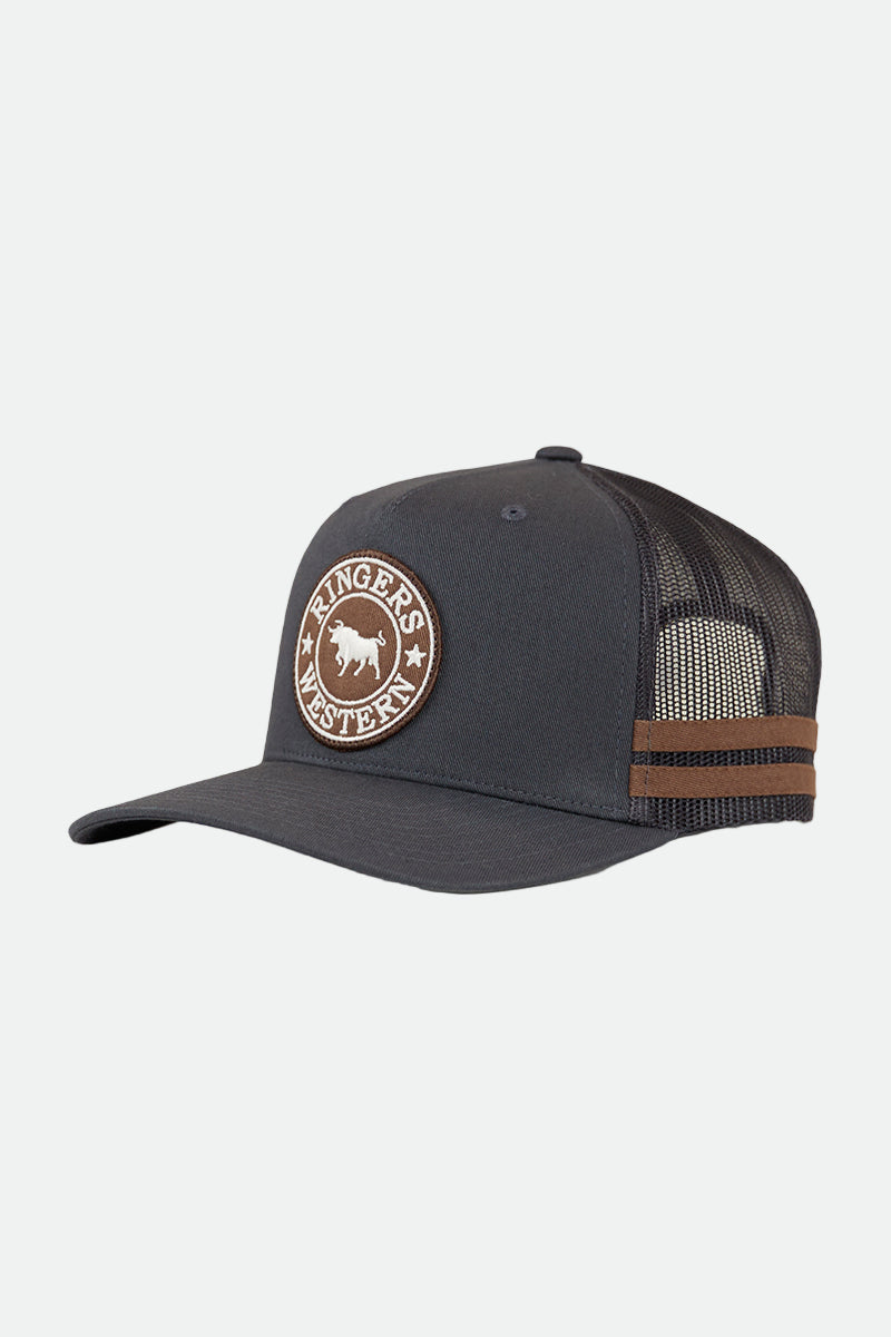 Ringers Western McCoy Trucker Cap - Charcoal / Copper