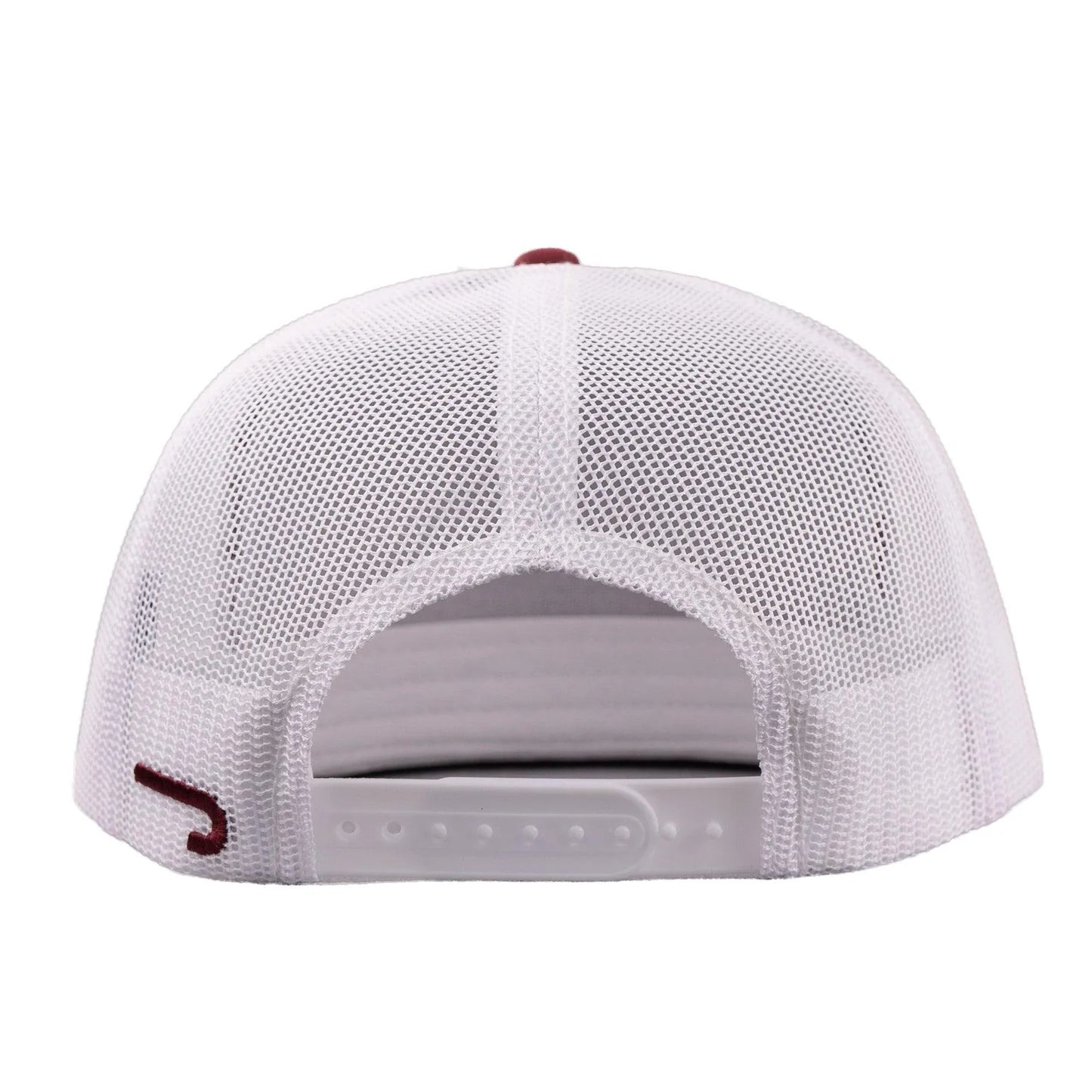 Lazy J Ranch Maroon & White Albany Classic Rope Trucker Hat