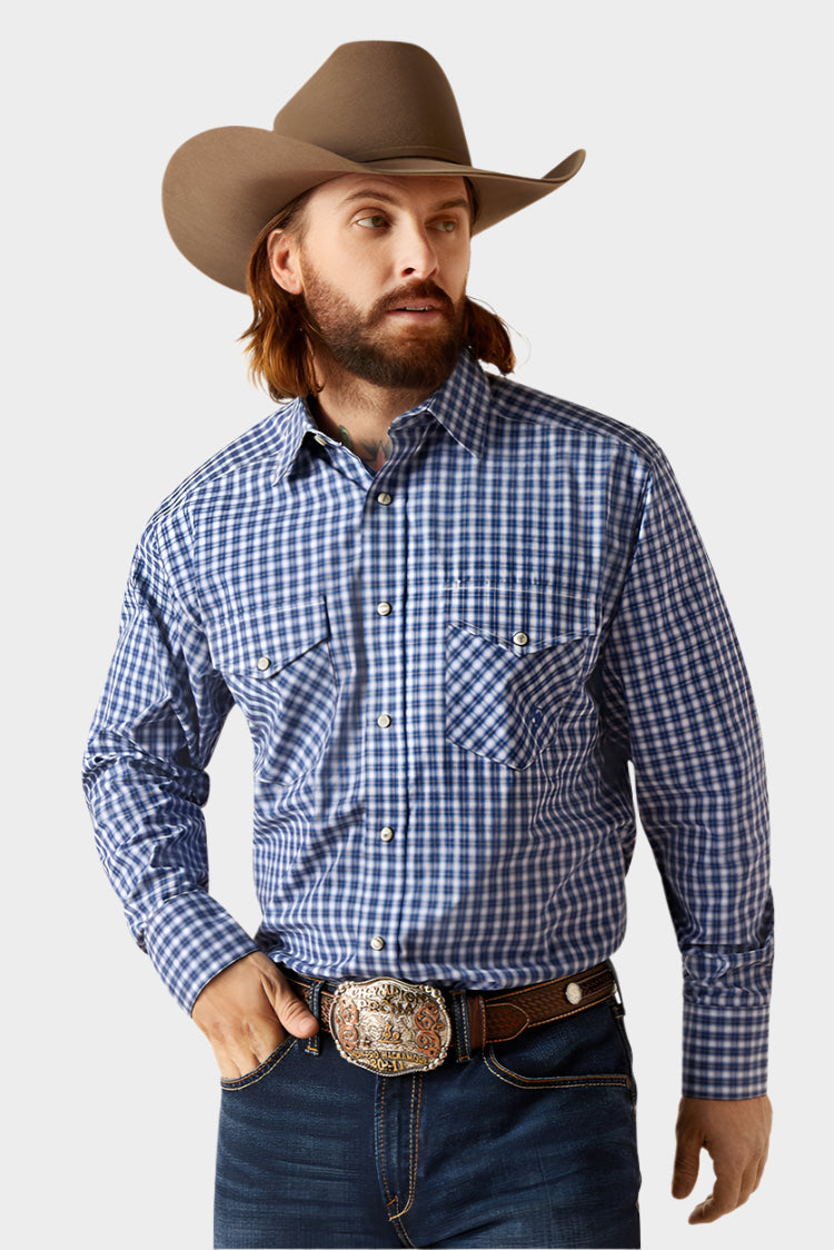 Ariat Men's Pro Series Pawnee Snap L/S Shirt (White)