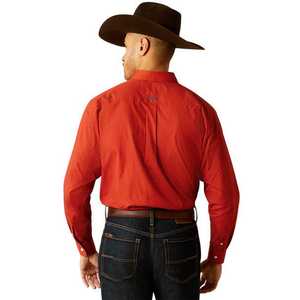 Ariat Men's Wrinkle Free Lucian Shirt - Orange