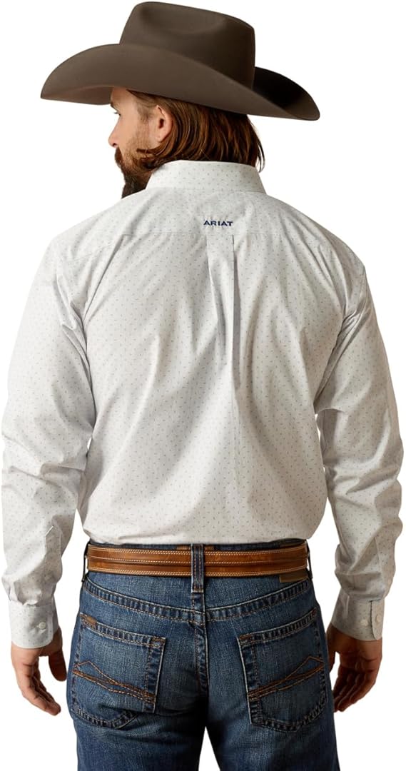 Ariat Men's Wrinkle Free Lefty Fitted Shirt - Grey