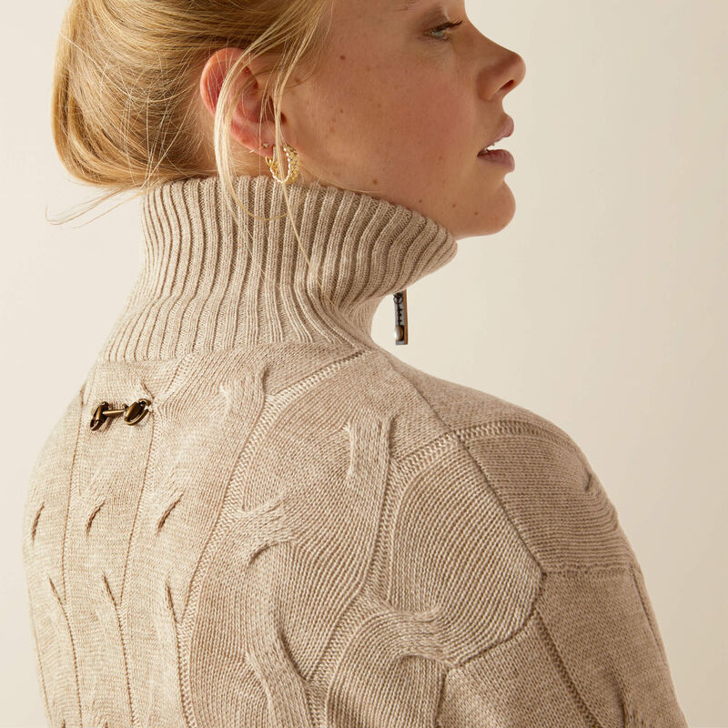 Ariat Women Alamere Sweater - Oatmeal Heather