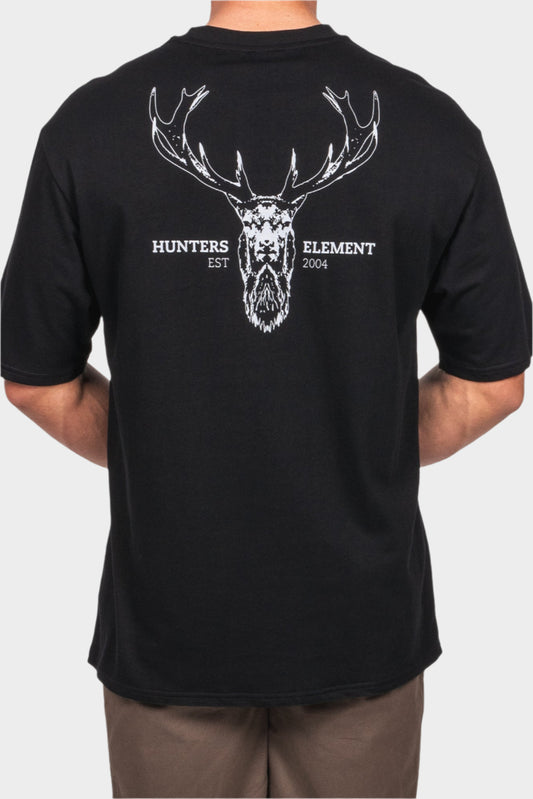Hunter Element Alpha Stag Tee - Black