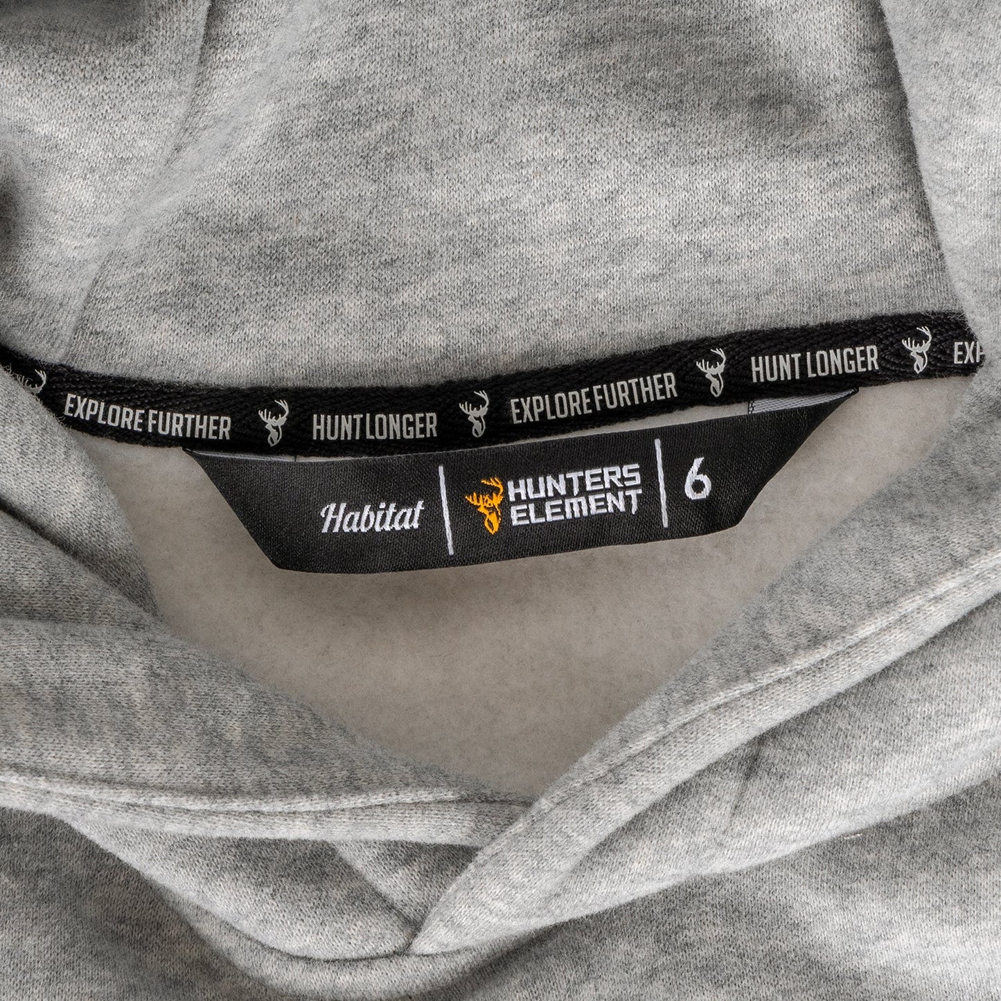 Hunters Element Kids Alpha Stag Hoodie (Grey Marle)