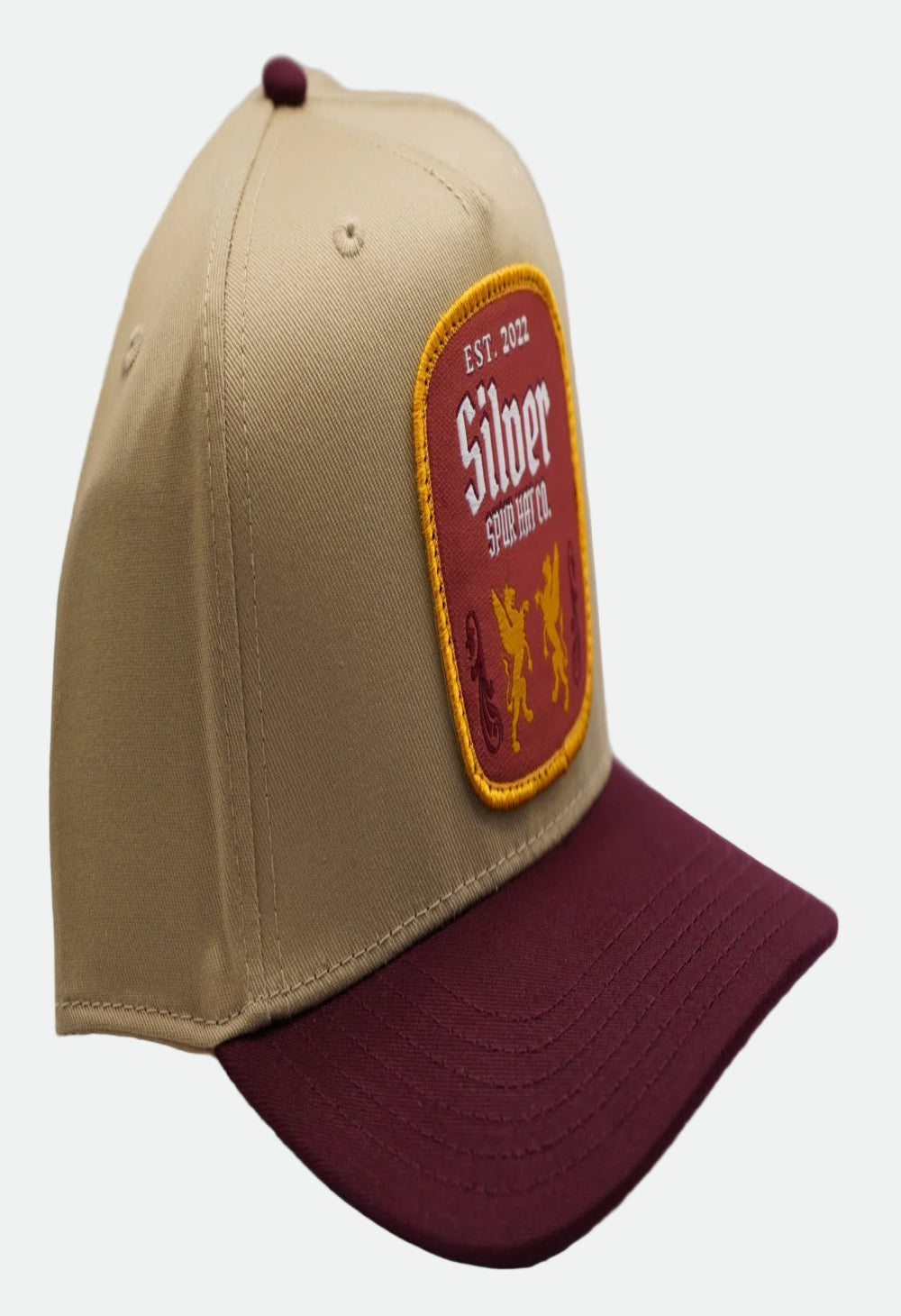 Silver Spur Amber Brew - Khaki/Maroon Cap