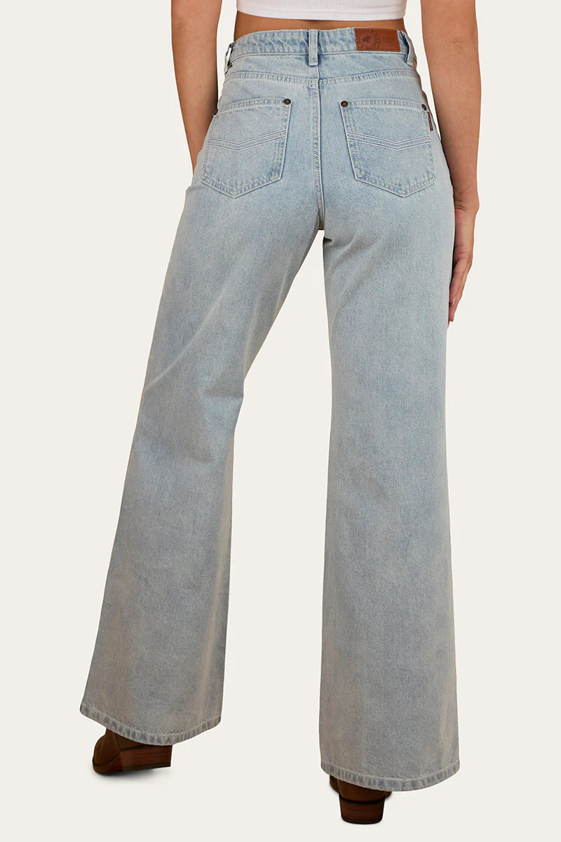 Ringers Western Womens April High Rise Wide Leg Jean - Vintage Light Blue
