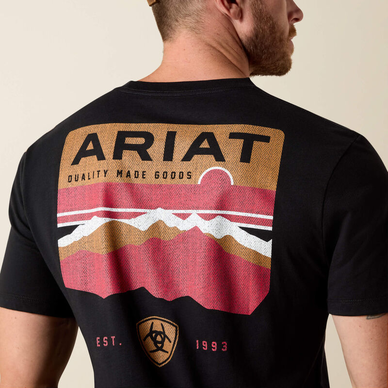 Ariat Men's Highland Sundowner Classic Fit T-Shirt - Black