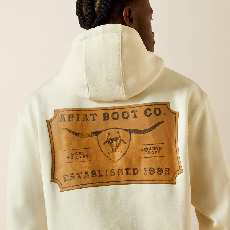 Ariat Shield Steerhead Hoodie - Oatmeal